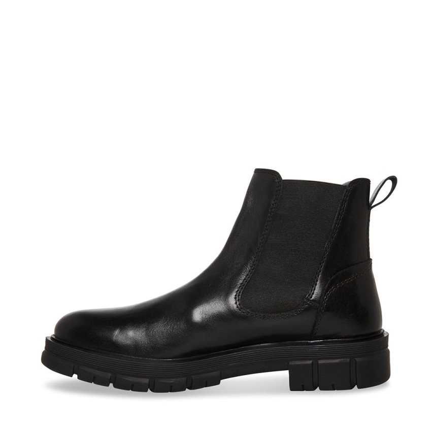 Black Steve Madden Adonis Leather Men's Chelsea Boots | PH 7361I16E